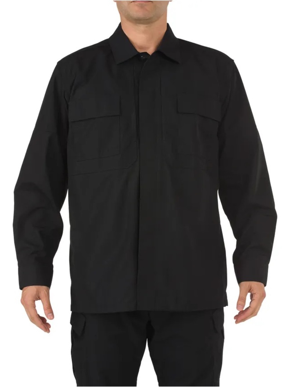 5.11 Tactical Men’s Taclite TDU Utility Long Sleeve Cotton Shirt size M Black